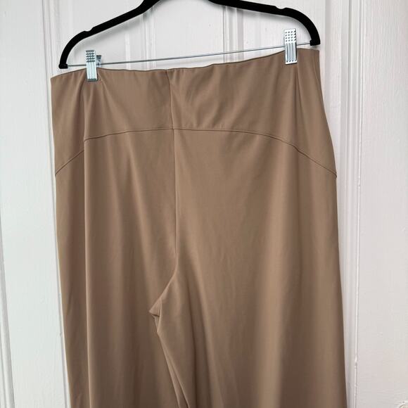 Old Navy Powersoft Wide Leg Pants Womens XL Tall Light Brown Pull-on High Rise - Picture 8 of 10